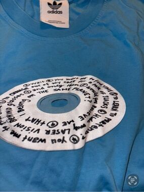Adidas R.Y.V. Graphic Tee Blue T Shirt Small